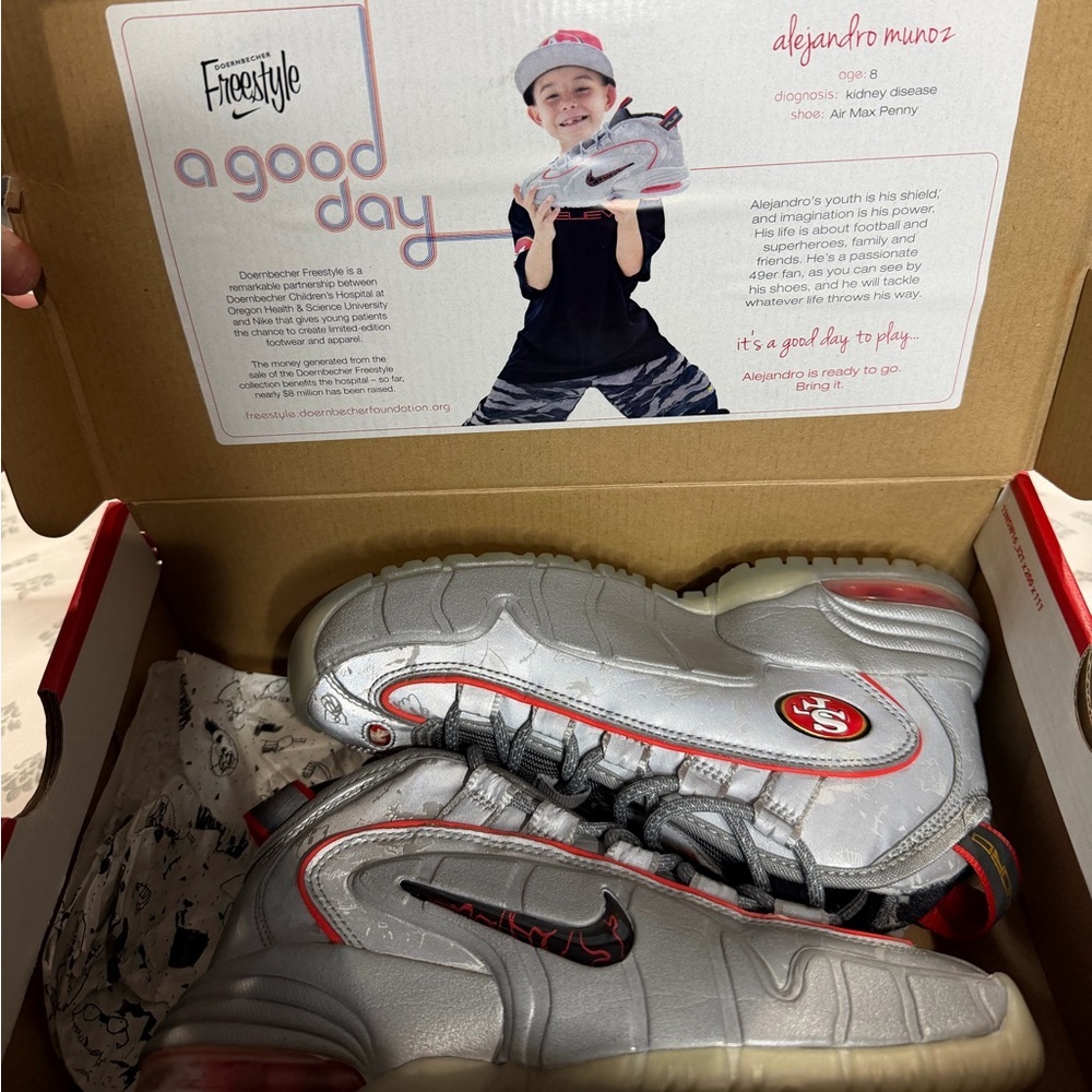 2014 Nike Air Max Penny ‘Doernbecher’ SF 49ERS